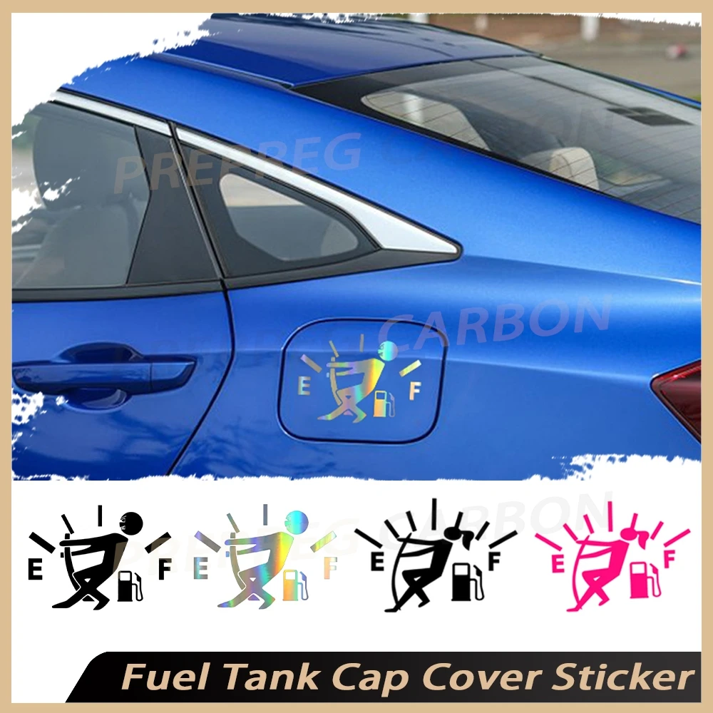 

Fuel Tank Cap Cover High Gas Consumption Decal Fuel Gage Empty Vinyl Funny Car Stickers Scratch Paste Sticker Decal Car Exterior