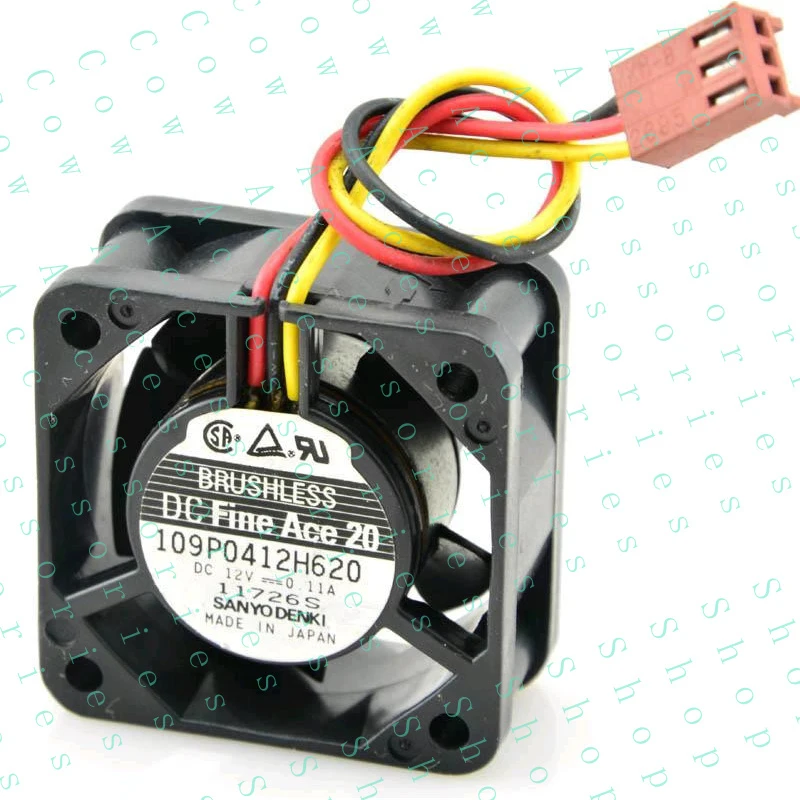PP+ FOR  San Ace 109P0412H620 40x40x20mm DC 12V 0.11A 3Pin Chassis Cooling Fan