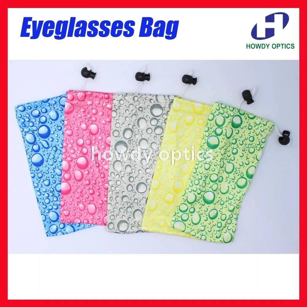 50pcs Quality Nice Wholesale Eyeglasses Sunglasses Glasses soft bag pouch Clean Flash Design