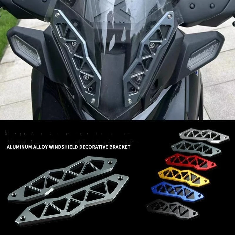 

For Yamaha XMAX300 XMAX 300 X-max300 2023-2024 Decorative Strip Modified Support Windshield Bracket CNC Motorcycle Accessories