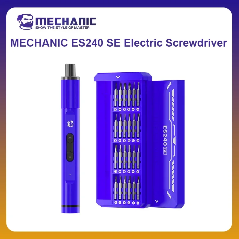 MECHANIC OFFICIAL ES240 SE Electric Screwdriver 24 in 1 Set Tools For Mobile Phone Disassembly Tools Phone Repair