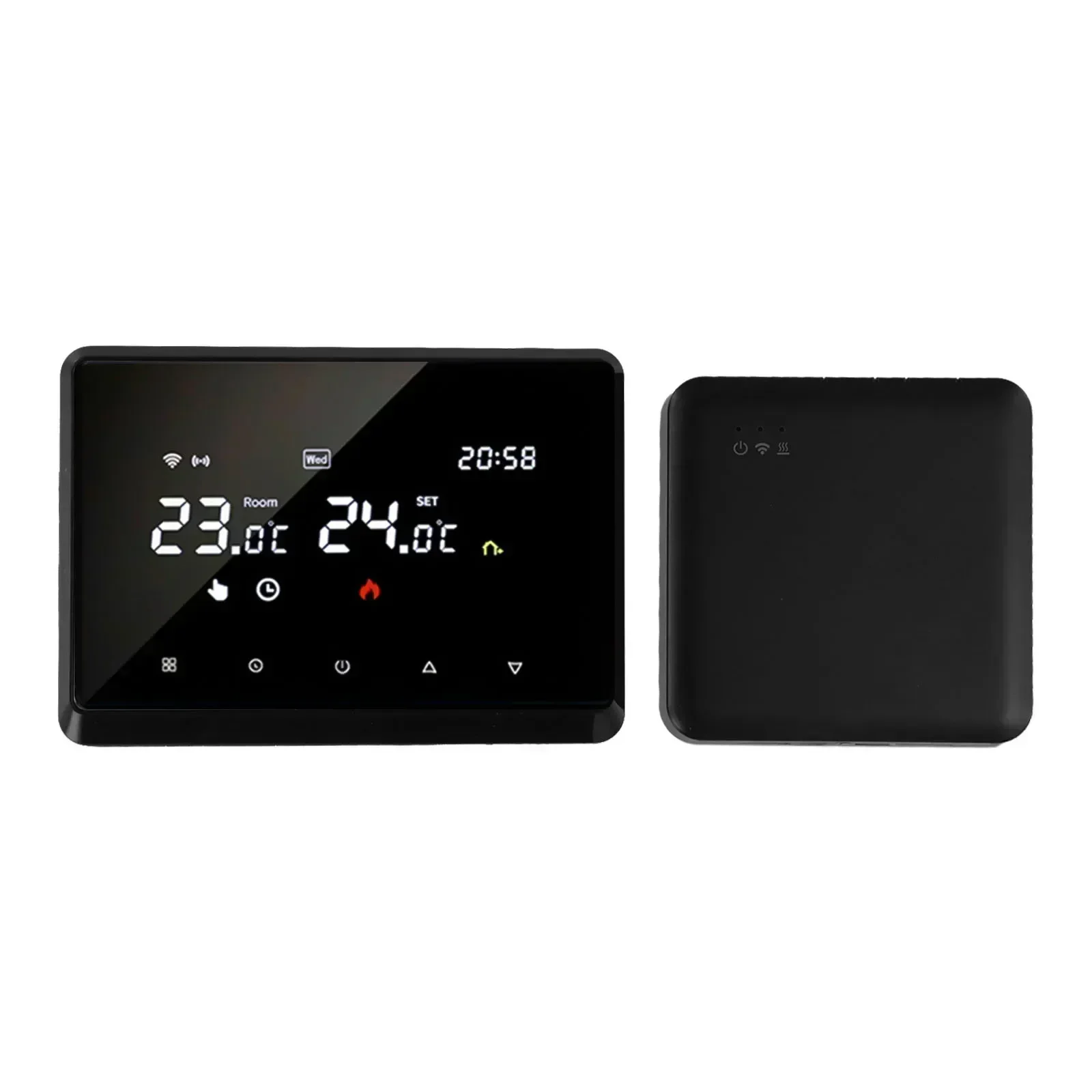 

Мобильное приложение Термостат Программируемый термостат Устройство автоматического управления нагревом Функция блокировки от детей Ручной и автоматический режим