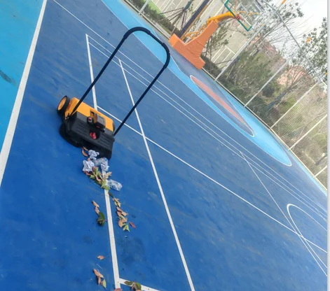 거리에 사용되는 브러시 부품이 포함된 후진식 리튬 배터리 구동 바닥 청소기 수동 청소 기계