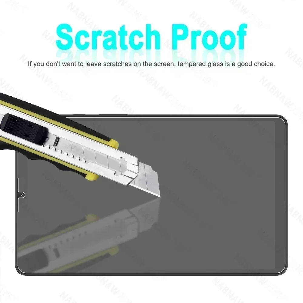 2 แพ็ค HD Scratch Proof Screen Protector กระจกนิรภัยสําหรับ Samsung Galaxy Tab A9 8.7 นิ้ว SM-X110 SM-X115 น้ํามันเคลือบฟิล์ม