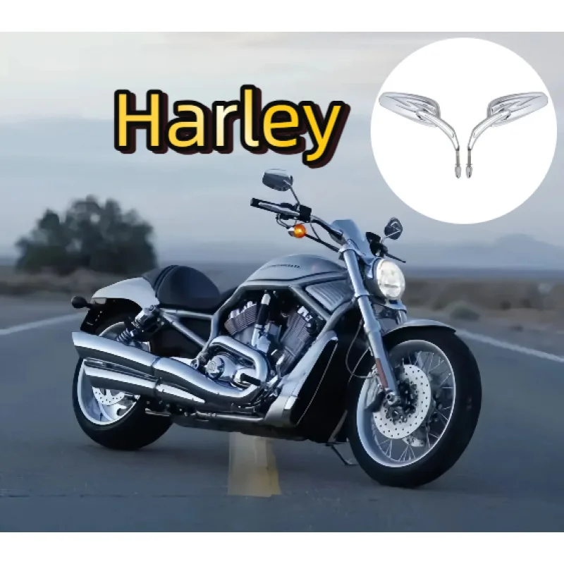 

Motorcycle 8mm rearview mirror for Harley Davidson Touring Softail Sportster 1200 Electra Glide Road King Dyna Fat Boy Breakout