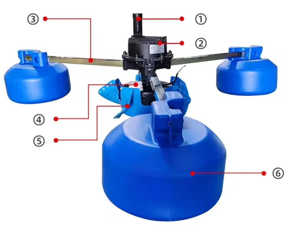 สตาร์ทช้าไม่ทำให้ปลาเจ็บเครื่องเติมอากาศคลื่นกระชากขนาด220V 1 .v/2hp