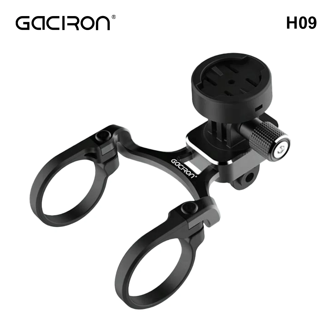 Gaciron H09 Aluminum Bike Mount Adjustable Bicycle Computer Camera Light Holder for Garmin Cycling Accessories
