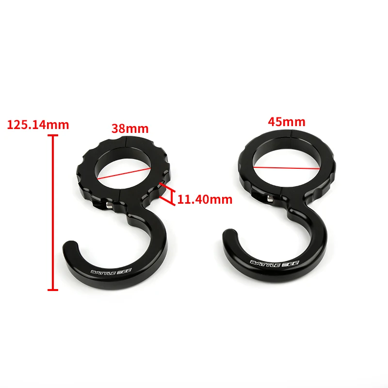 Car Modified Racing Steering Wheel Hook Roll Cage Steering Wheel Hook Hanging Ring 38mm 45mm Steering Wheel Hooking