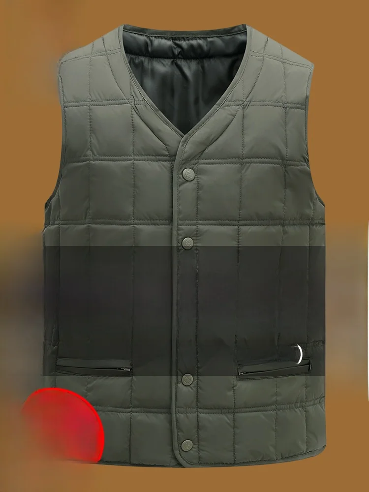 

Мужской пуховый жилет Kangaroo 2024: Новинка зимы, свободный крой, теплый, утепленный, оверсайз, городской стиль