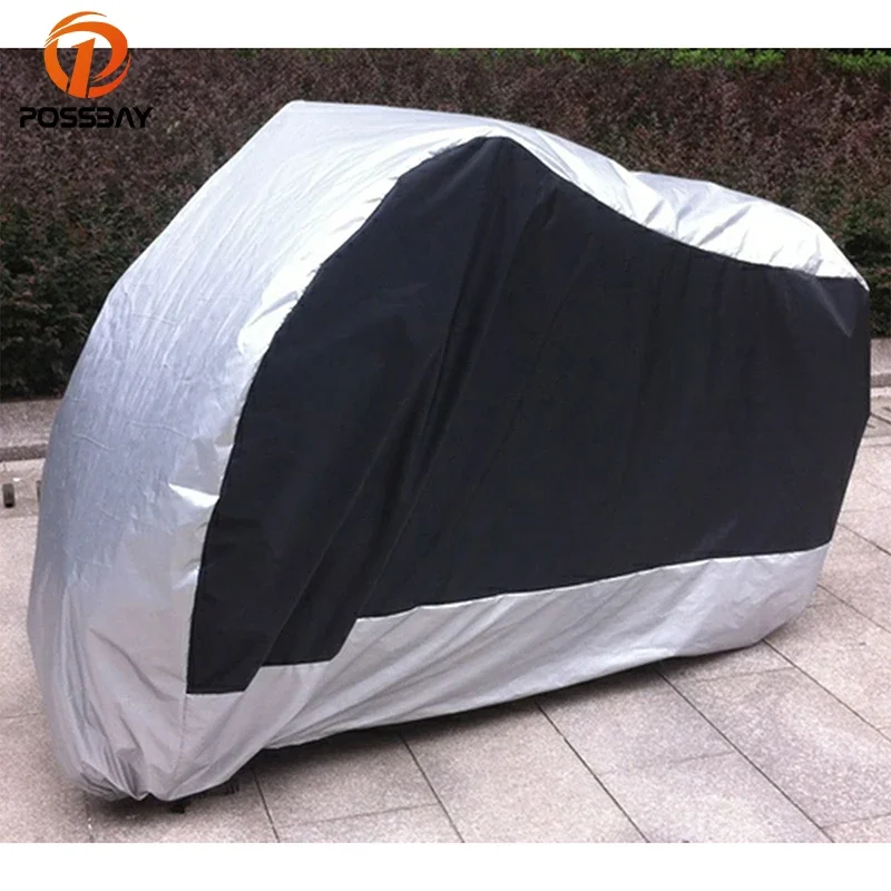 

POSSBAY M/L/XL/XXL/XXXL Waterproof Dustproof Motorcycle Covers Outdoor Rain UV Protector for Honda Yamaha Harley Scooter Cover