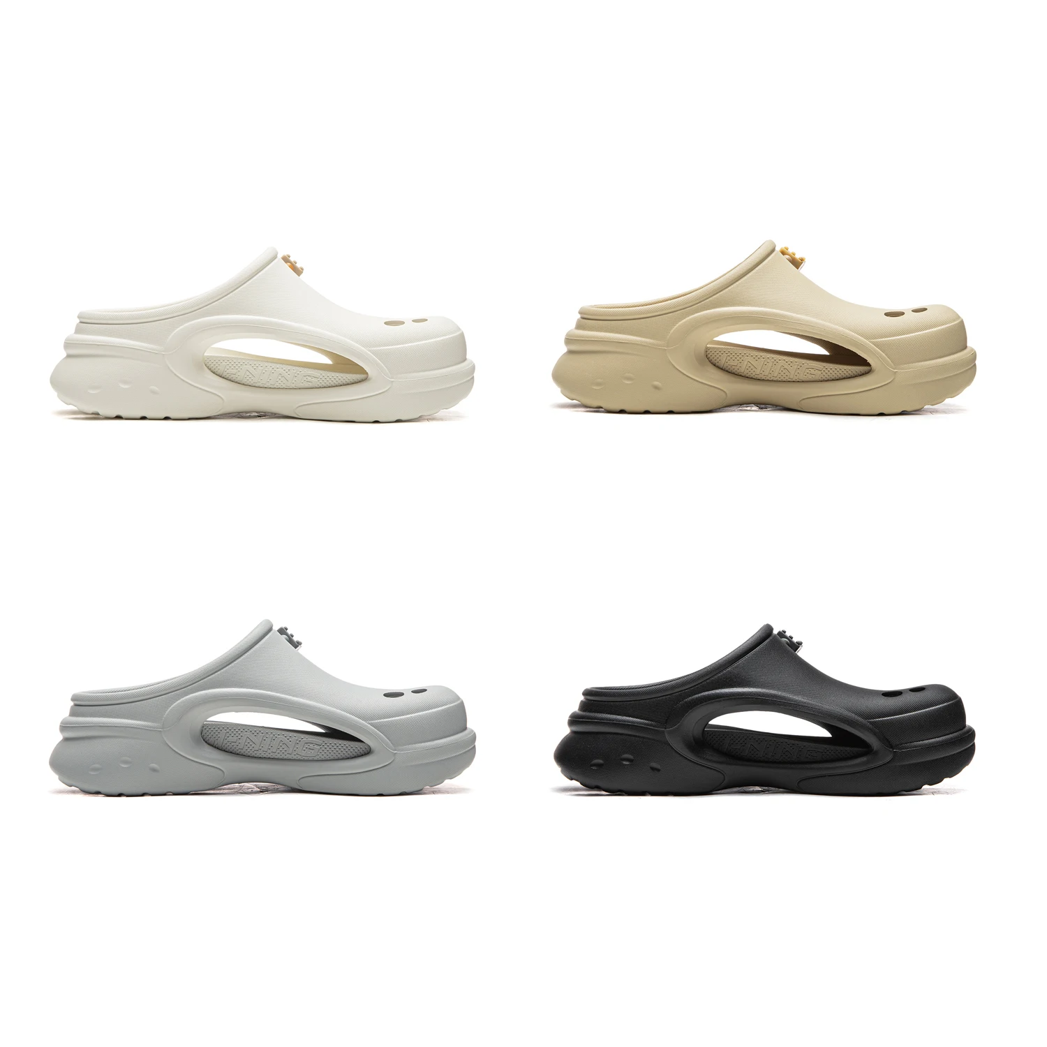Li-Ning Unisex KNICKKNACK Slippers COMFOAM Comfortable Fashionable LiNing Men Women Soft Platform Sandals AGAW019