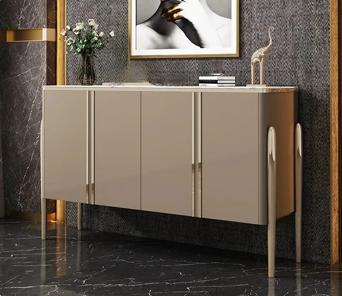 

High-end dining side cabinet, light luxury home entrance entrance cabinet, modern simple wall storage decorative cabinet