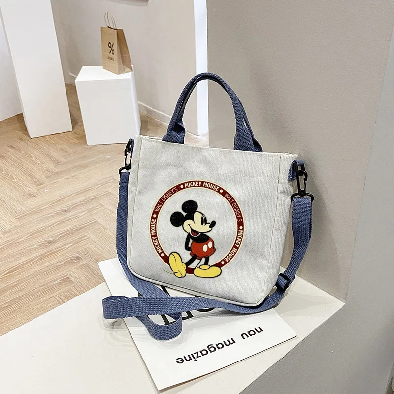 Disney Mickey Mouse damskie torebki Crossbody na ramię przenośną torba rekreacyjna przenośną o dużej pojemności