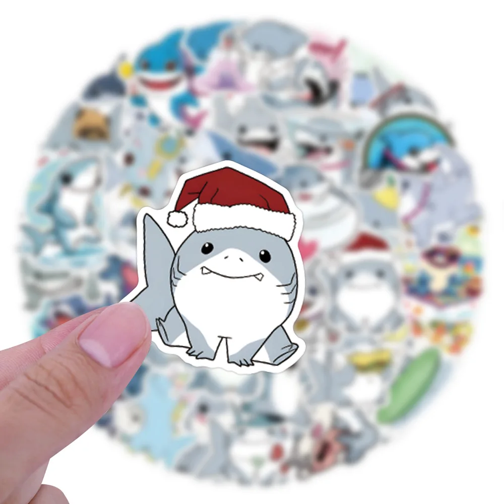 10/30/54 قطعة لطيف القرش جيف القرش مضحك ملصقات خربش شخصية الإبداعية الزخرفية سكيت سجل القصاصات ملصق مائي لعبة أطفال