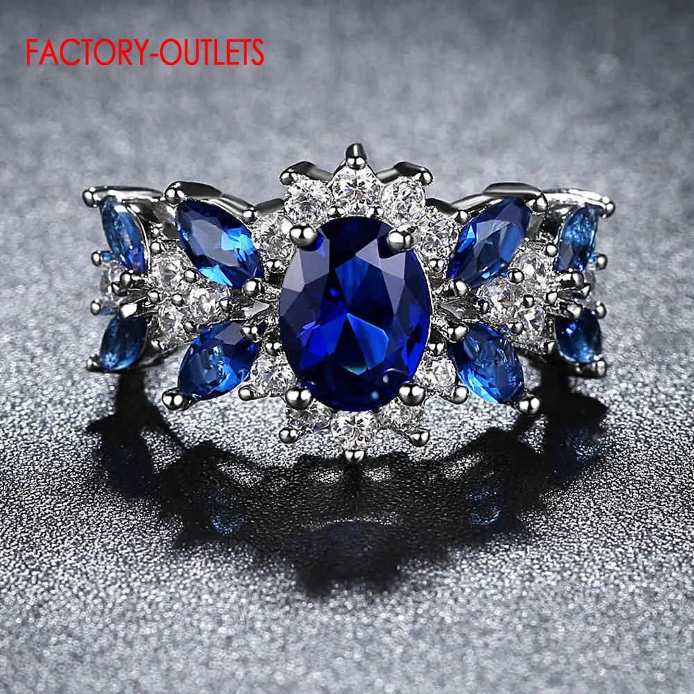 High Quality Sparkling CZ Finger Rings Original 925 Sterling Silver Ring For Women Shiny Female Fashion Jewelry Drop Shipping