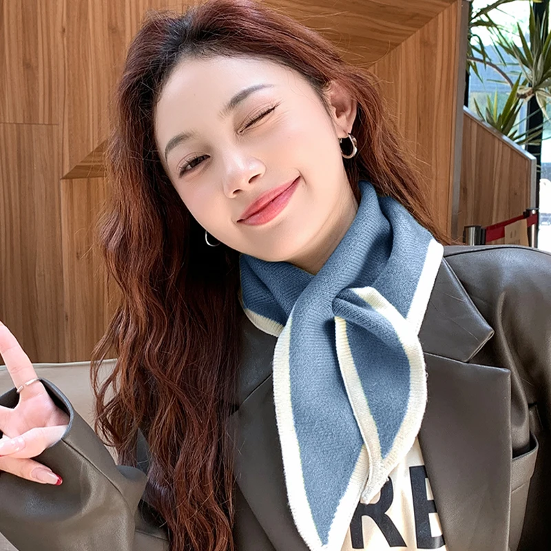 Autumn And Winter Fashion Versatile Warm Triangular Windproof Neck Scarf