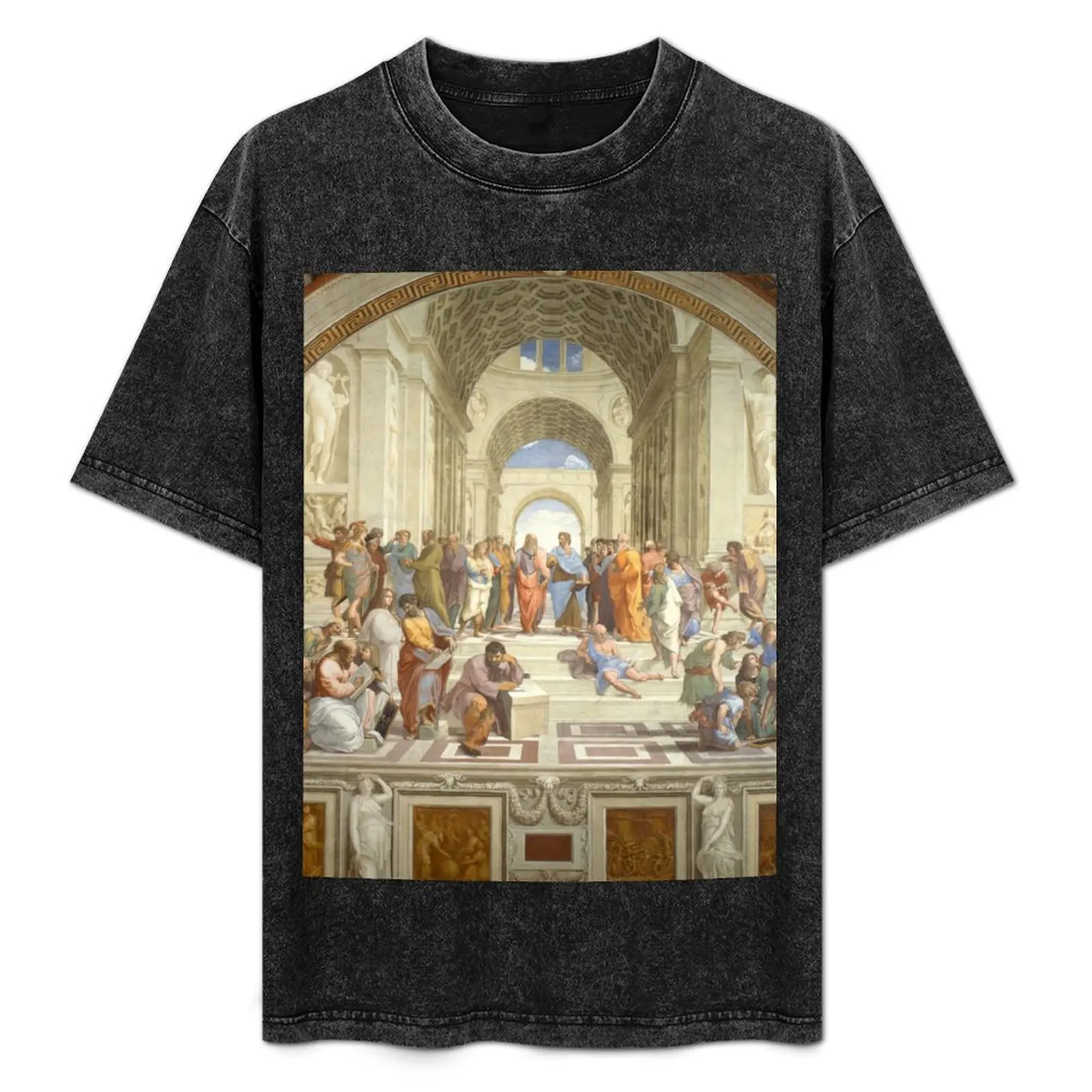 

School of Athens - Raphael T-Shirt Large Size Loose Casual Tee