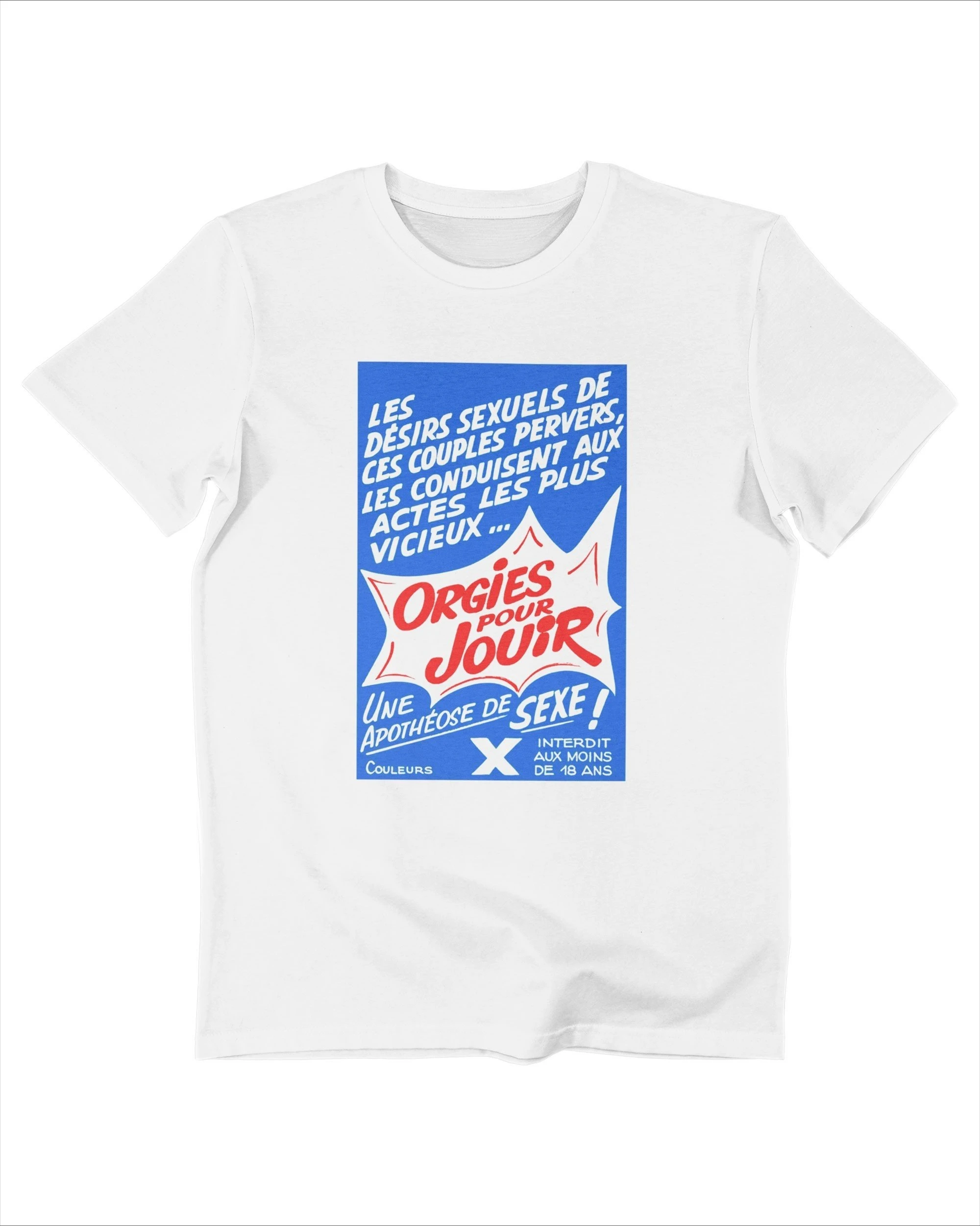 

Orgies Pour Jouir Graphic Print Summer Luxury Brand Cotton Men's and Women's T-Shirts Short Sleeves Street Fashion Trend