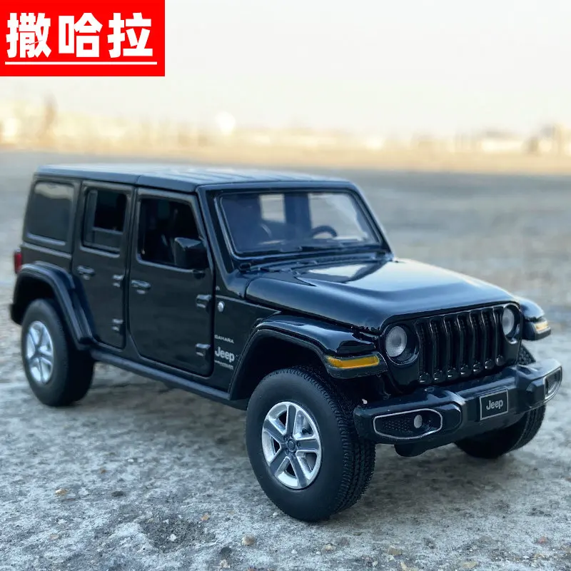 JKM Wrangler Sahara Close Metal Car Model JEEP Jeep Off-Road Kids Toys Gift Pieces