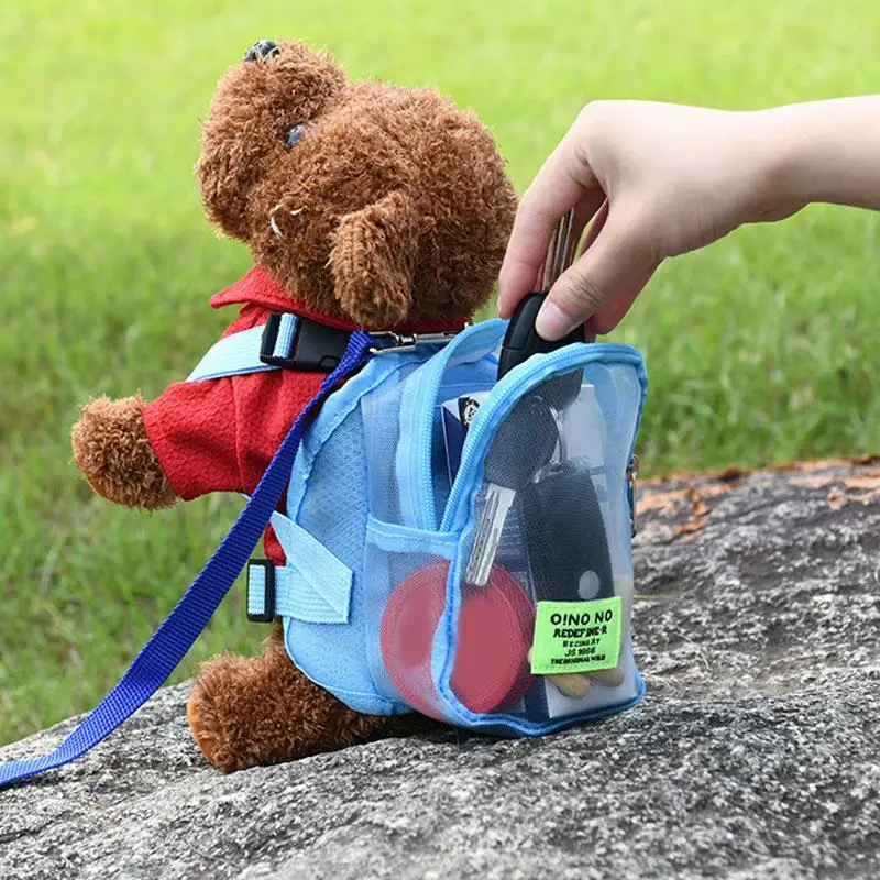 Fashion Dog Backpack Transparent Pet Traction Bag Storage Breathable Portable Outdoor Cute Universal Pet Supplies