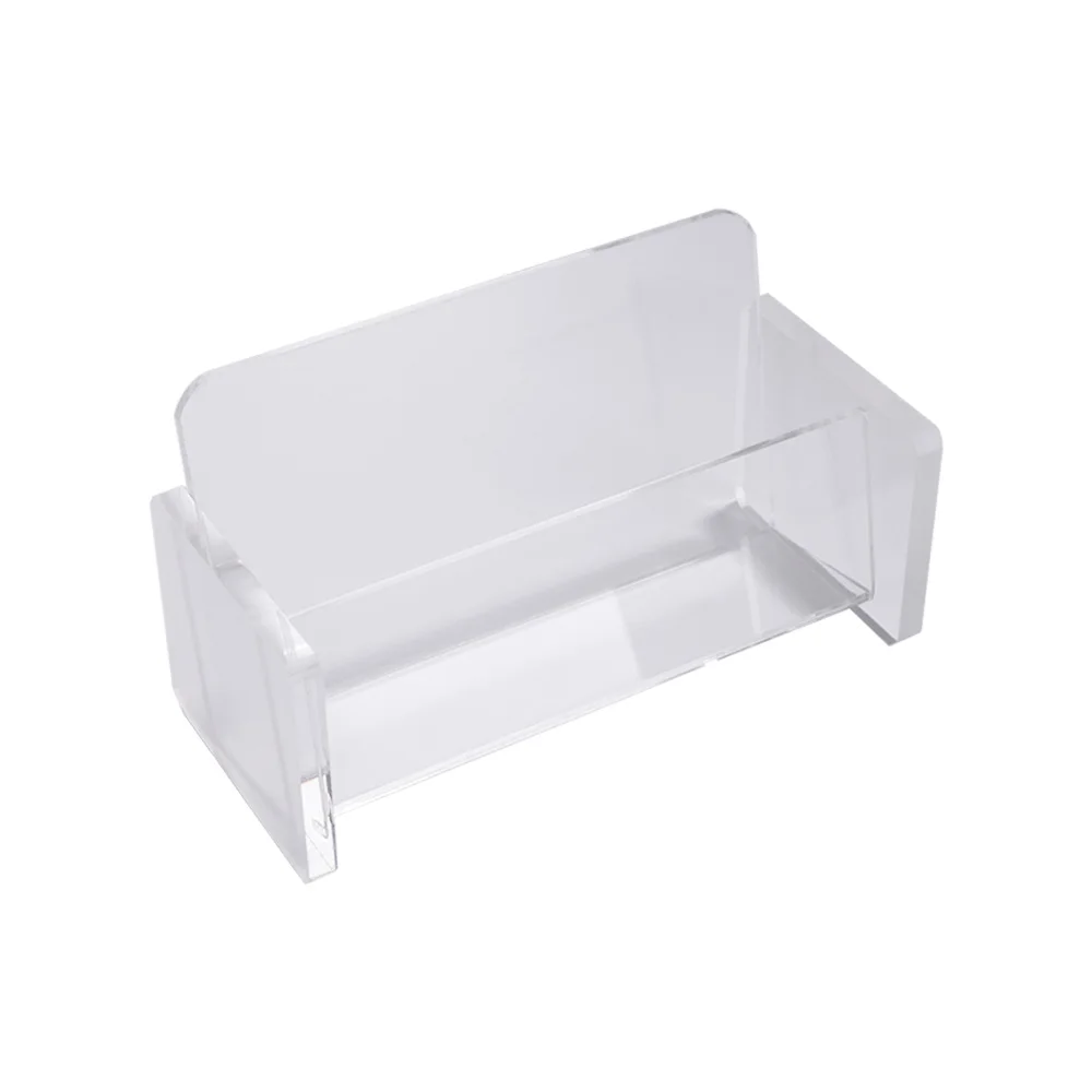 Black&Clear Acrylic Business Card Holder High-End Card Storage Business Cards Display Holders Elegant Design Card Organizer