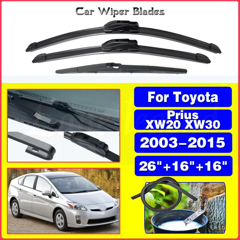 

Щетки стеклоочистителя для Toyota Prius XW20 XW30 2003 - 2015 2nd 3rd Gen