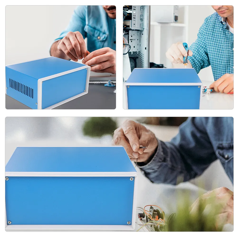 Premium Metal Project Enclosure Box for Electronic Projects Junction Case Electrical Box Outdoor Indoor Use Robust Construction