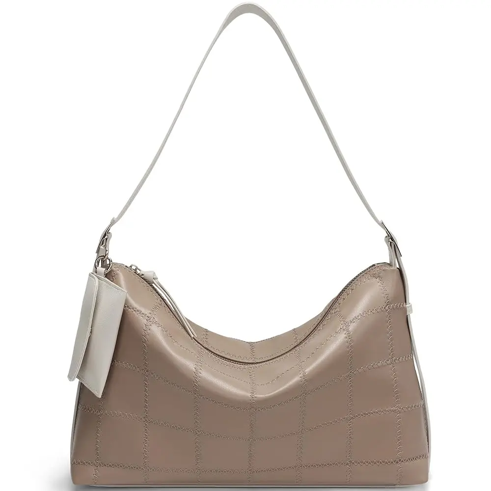 

Shoulder Bag for Women Hobo Purse Trendy Checkered Handbag, Classic Crossbody Bag with Adjustable Strap