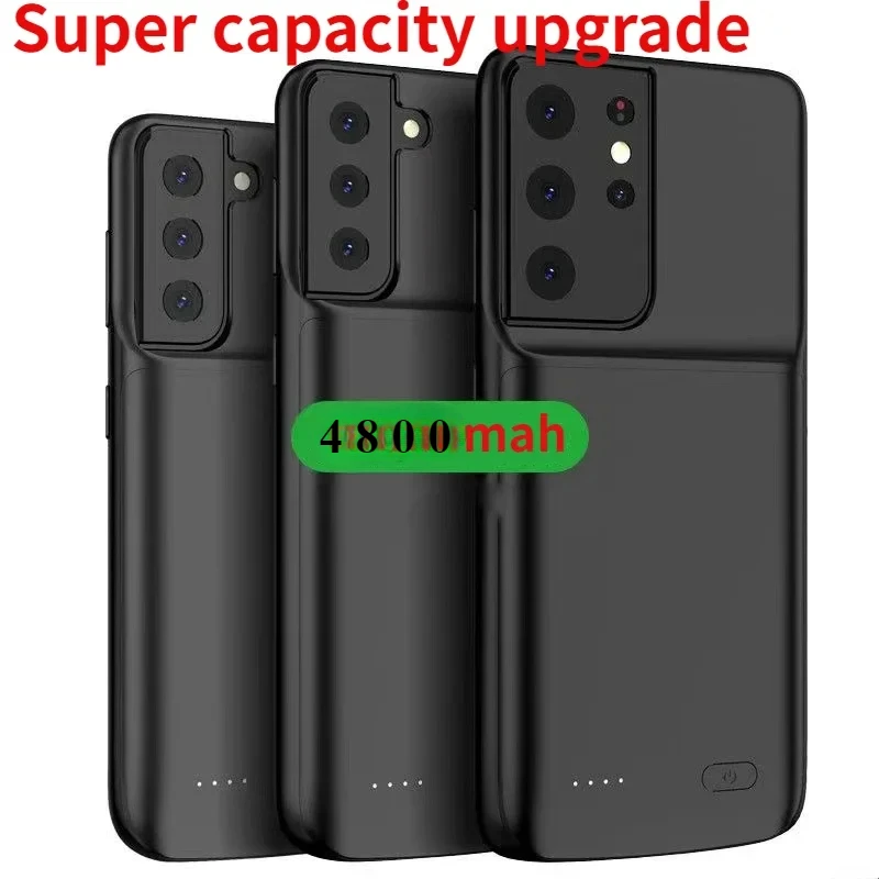 4800mahS22 Power Case forSamsung Galaxy S22Ultra S22Plus External Battery Charger Case Portable Power Bank Shockproof Charging