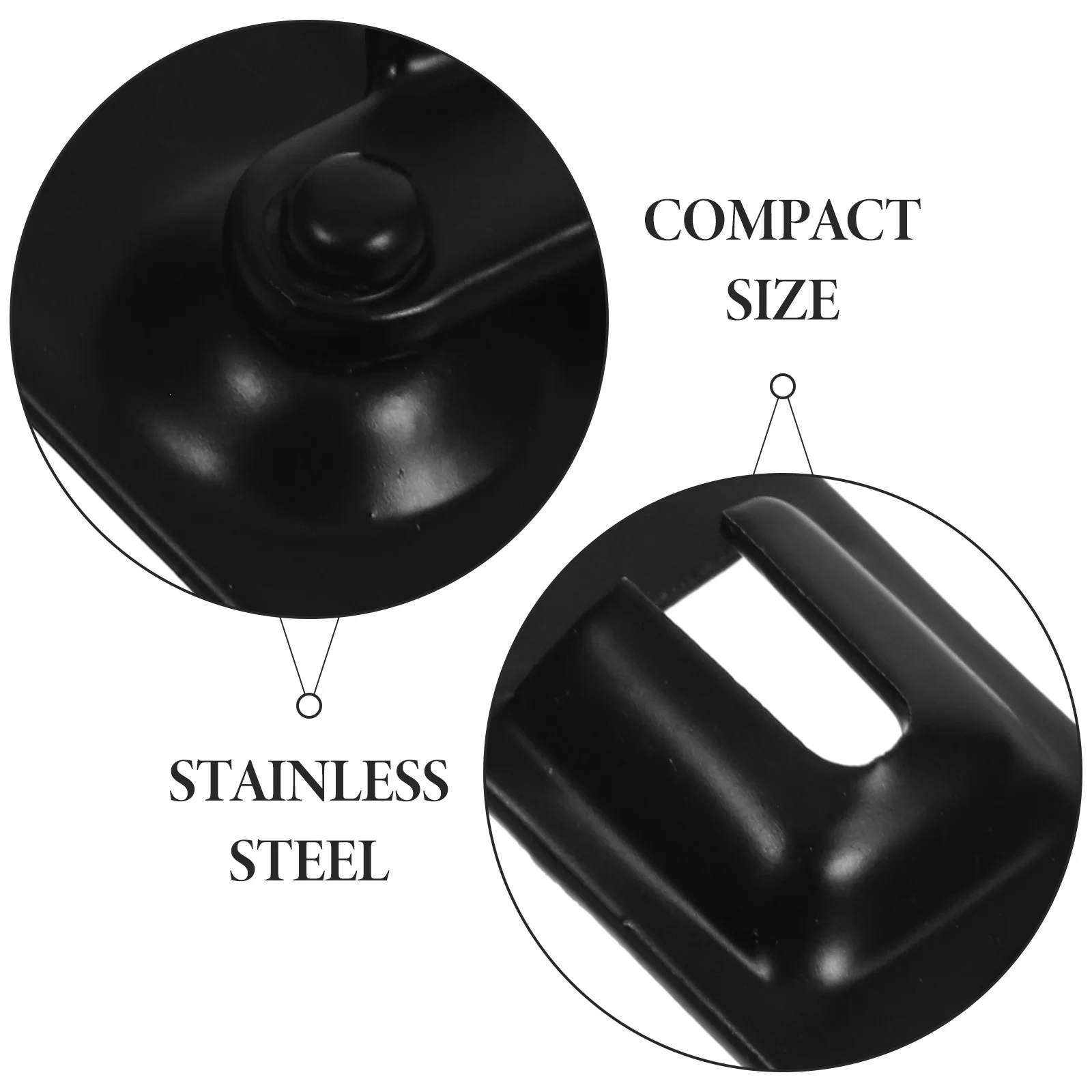 

1 set 1 Set Stainless Steel 90 Degree Door Latch Black Gate Lock For Garden Door Barn Sliding Pocket Bathroom Safety Latch