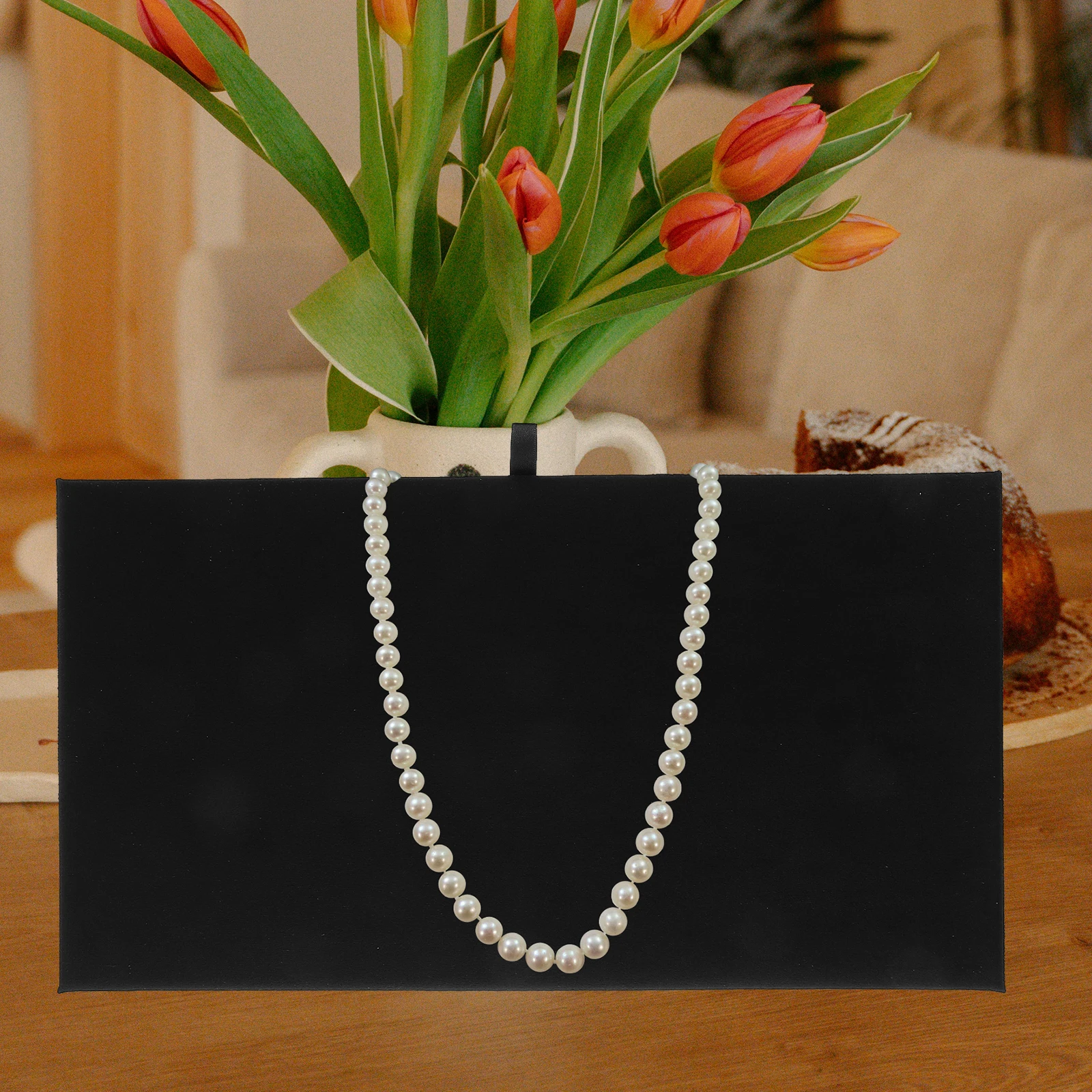 

Jewelry Display Board Necklace Bracelets Rings Organizer Tray Storage Plate Showcase Pad For Retail Space-Saving Portable