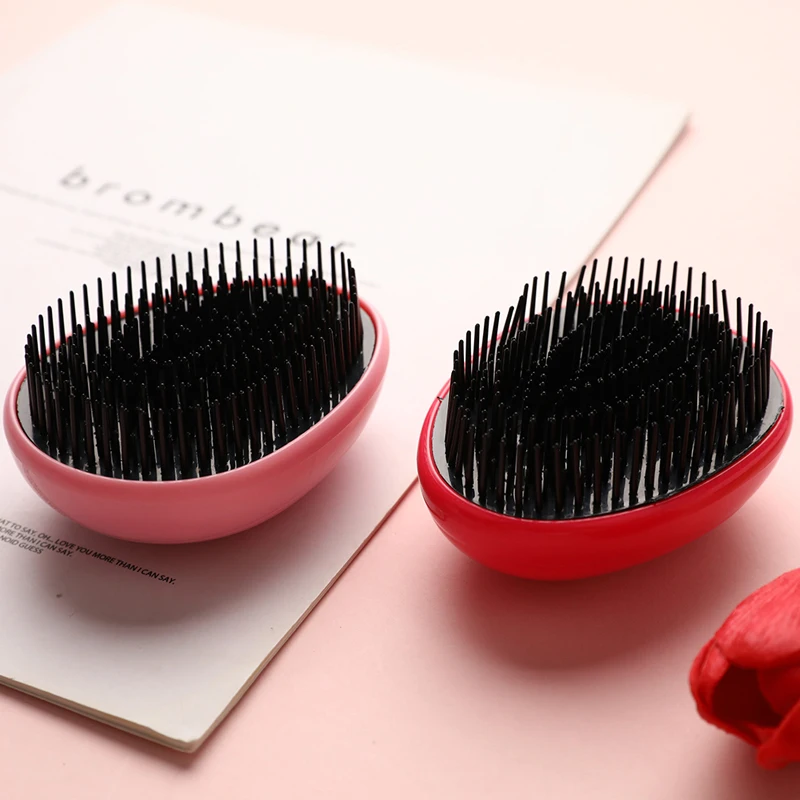 Egg Shape Hair Care Anti Static Styling Tools Hair Brushes Detangling Comb