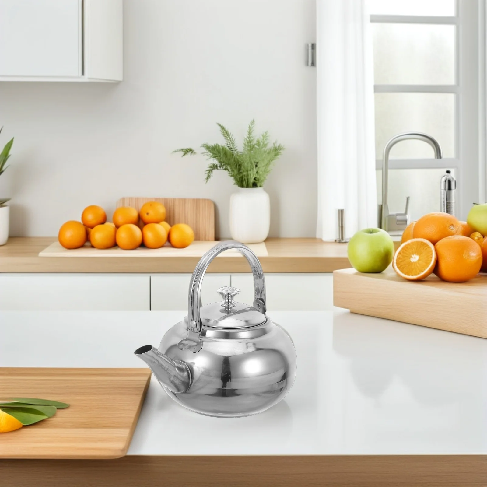 

Teapot Kettle Metal Water Heating Coffee Stainless Steel Infuser Sound