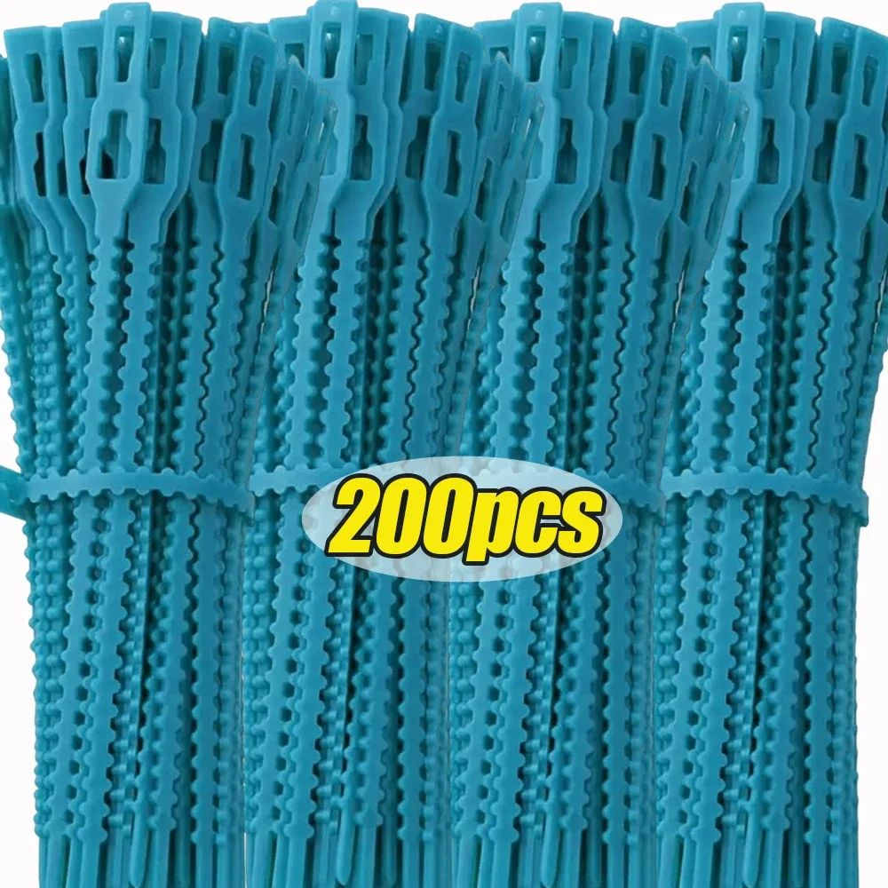 200/20PCS Adjustable Plants Cable Ties Reusable Self-locking Multi-Function Garden Shrubs Cables Fixed Tie Gardening DIY Product