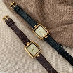 Fashion Temperament Minimalism Serpentine cortex Quartz Watch For women's girl Student gift  Women's accessories