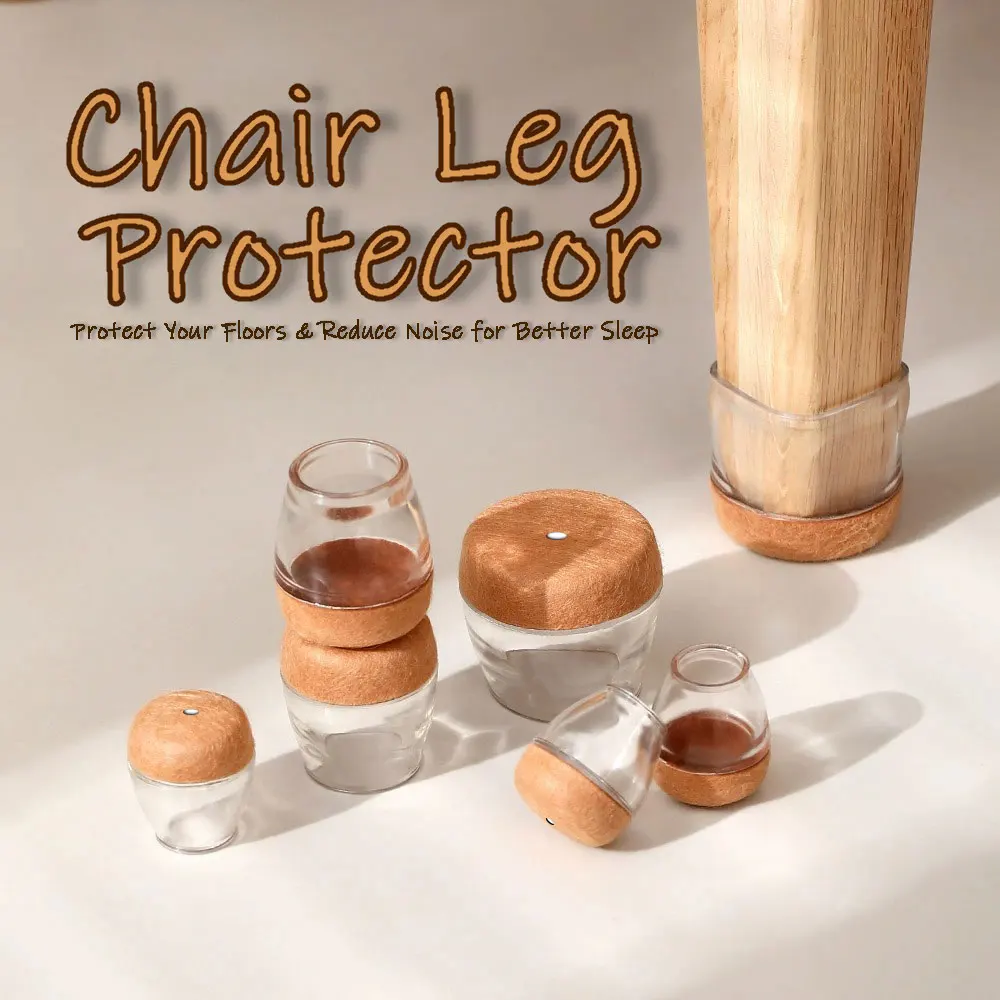 36 PCS Silicone Chair Leg Caps Anti-Noise Furniture Feet Pads Silent Floor Protectors Prevent Scratches Damage