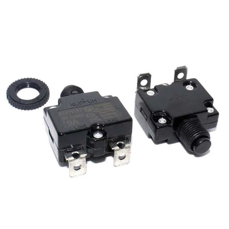 2PCS Kuoyuh 88 series 9A thermal overload protector  switch 32VDC 50VDCcircuit breaker