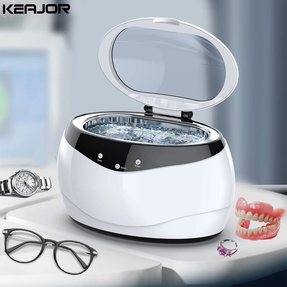 

Ultrasonic Cleaning Machine Ultrasound Glasses Jewelry Cleaner 35W High Frequency Ultrasonic Cleaning Bath for Denture Watch