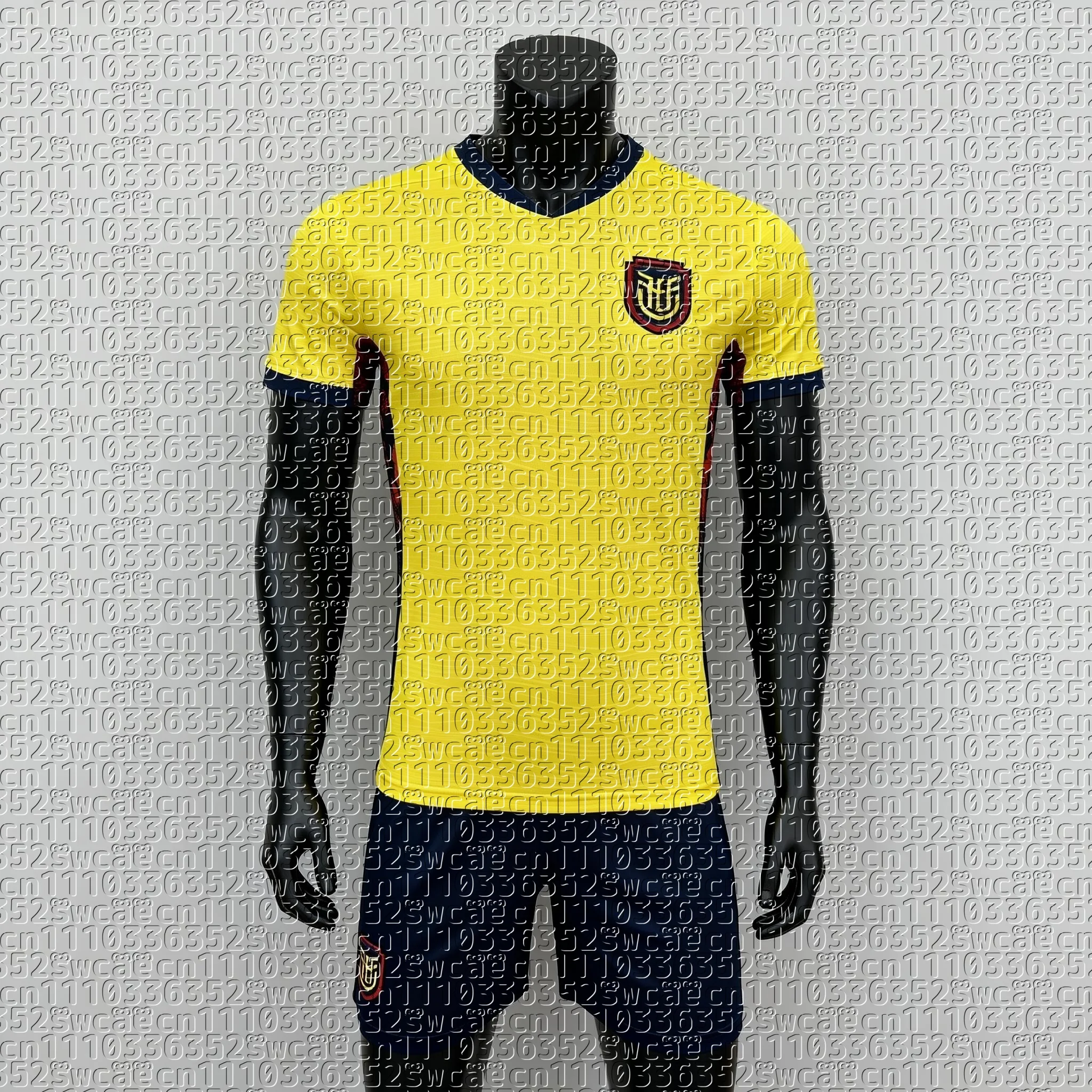 2026 New Men's T-shirt Set Ecuador Football Team Uniform Summer Training Uniform Adult Sports Top Shorts