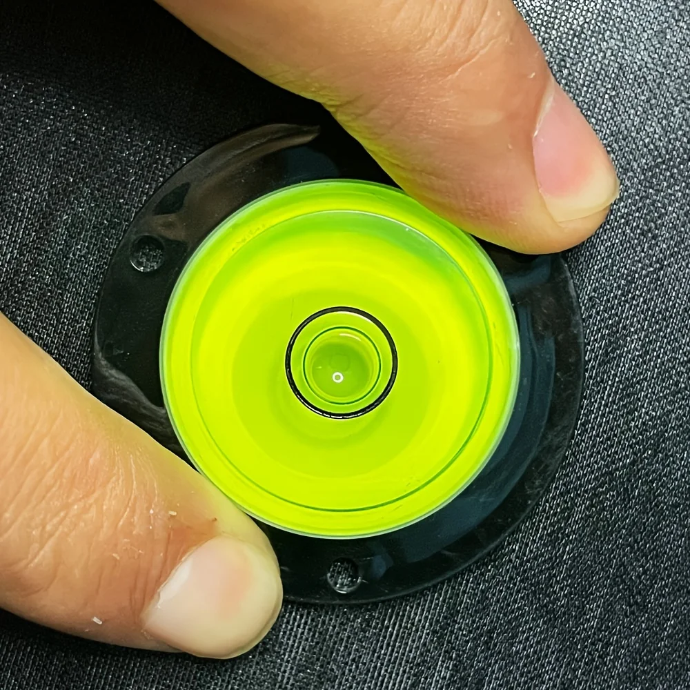 3Pcs Green or White Optional, Base with Holes for Fixing, Bubble Level, Multi-Directional Level for Home Cameras, Tripods, Furniture, Wall Paintings, Measuring Instruments, Layout Tools, Etc