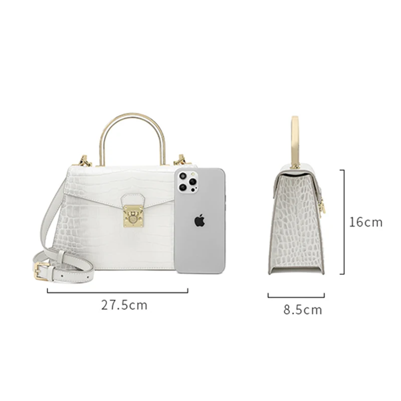 Versatile Shoulder Bag for Women, Real Leather, Luxury Handbag, Famous Brand, New Trend, Fashion