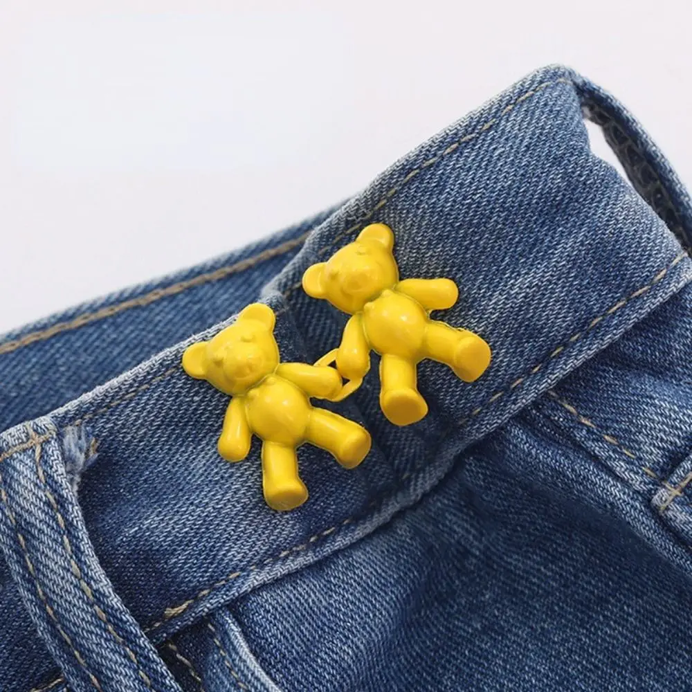 

Metal Adjustable Bear Seamless Detachable Retract Waist Clothing Accessories Waist Button Waist Pin Buckle Waist Tighten Clip