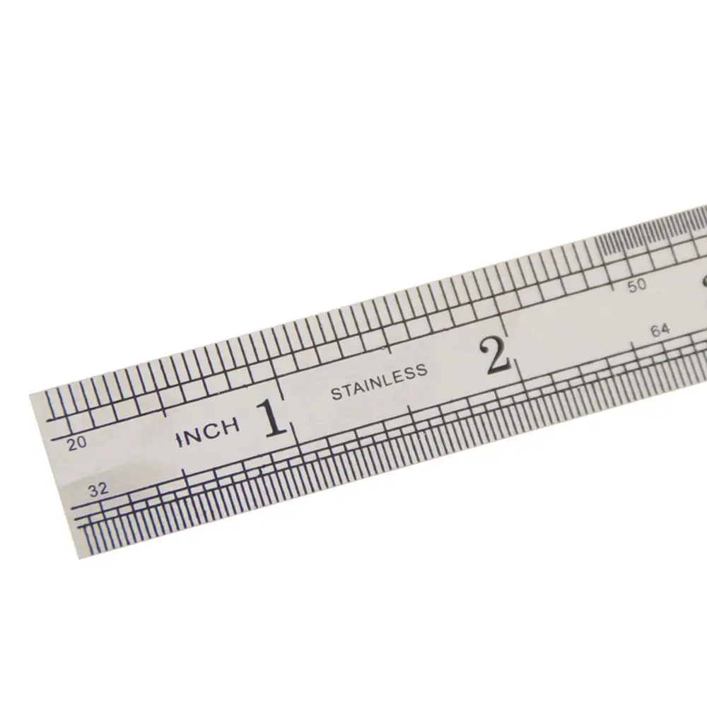 Stainless Steel Double Sided Office Accessories School Stationery Drafting Supplies Straight Ruler Measuring Tool