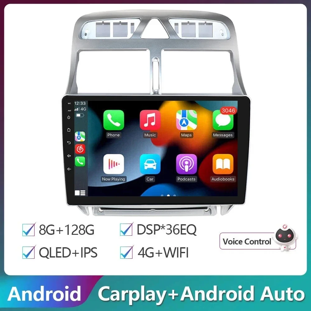 

Android 14 Car Radio For Peugeot 307 307CC 307SW 2004-2013 Multimedia Player Navigation GPS 2Din Carplay Stereo DVD