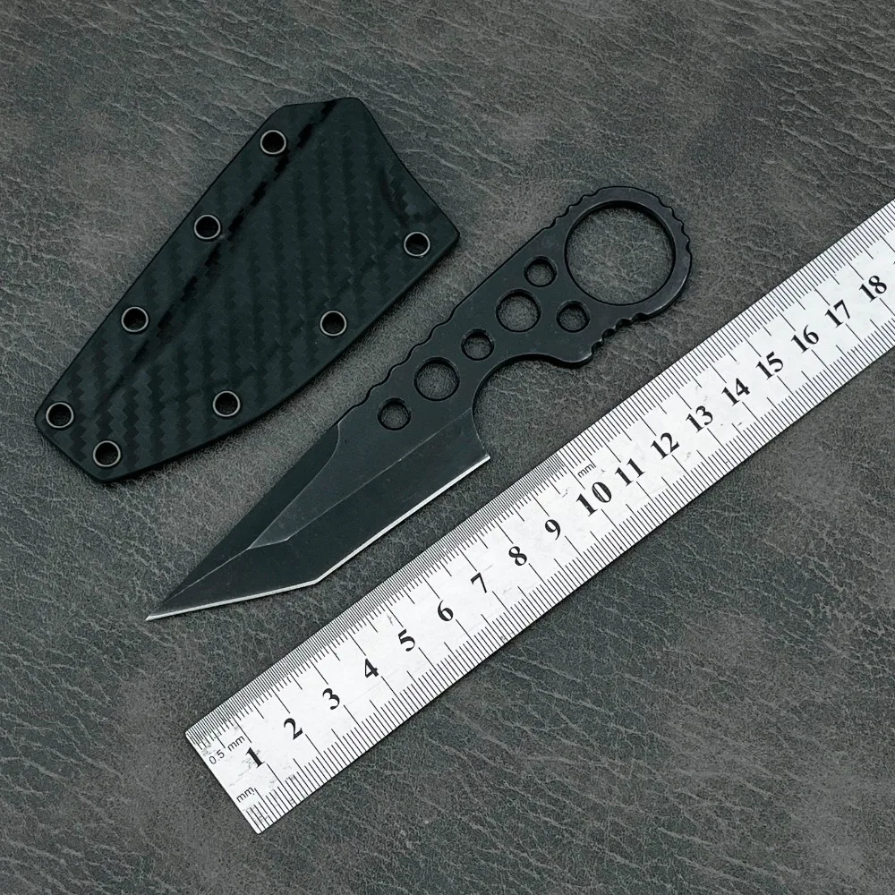 

Популярный многофункциональный нож, нож с фиксированным лезвием высокой твердости, лезвие 440c, ручка 440c, уличный прямой нож, прочные защитные ножи