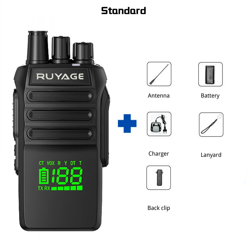 Ruyage T40 VHF Marine Walkie Talkie Waterproof Profesional Long Range Amateur Radio Station IP67 For Fishing Kayak Two-Way Radio