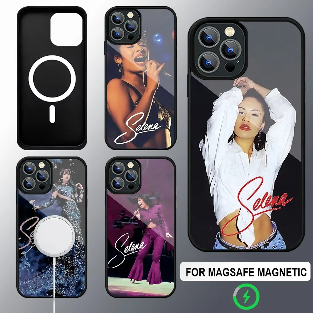 S-Selena Quintanilla  Phone Case Magsafe Wireless Charging Cases For iPhone 16 15 13 12 11 14 Pro Max Mini 8 Plus XS X XR