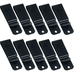 10 Pieces Metal Belt Clip Clamp Buckle Spring Hook For Holster Kydex Sheath Leather Pouch DIY Spare Parts