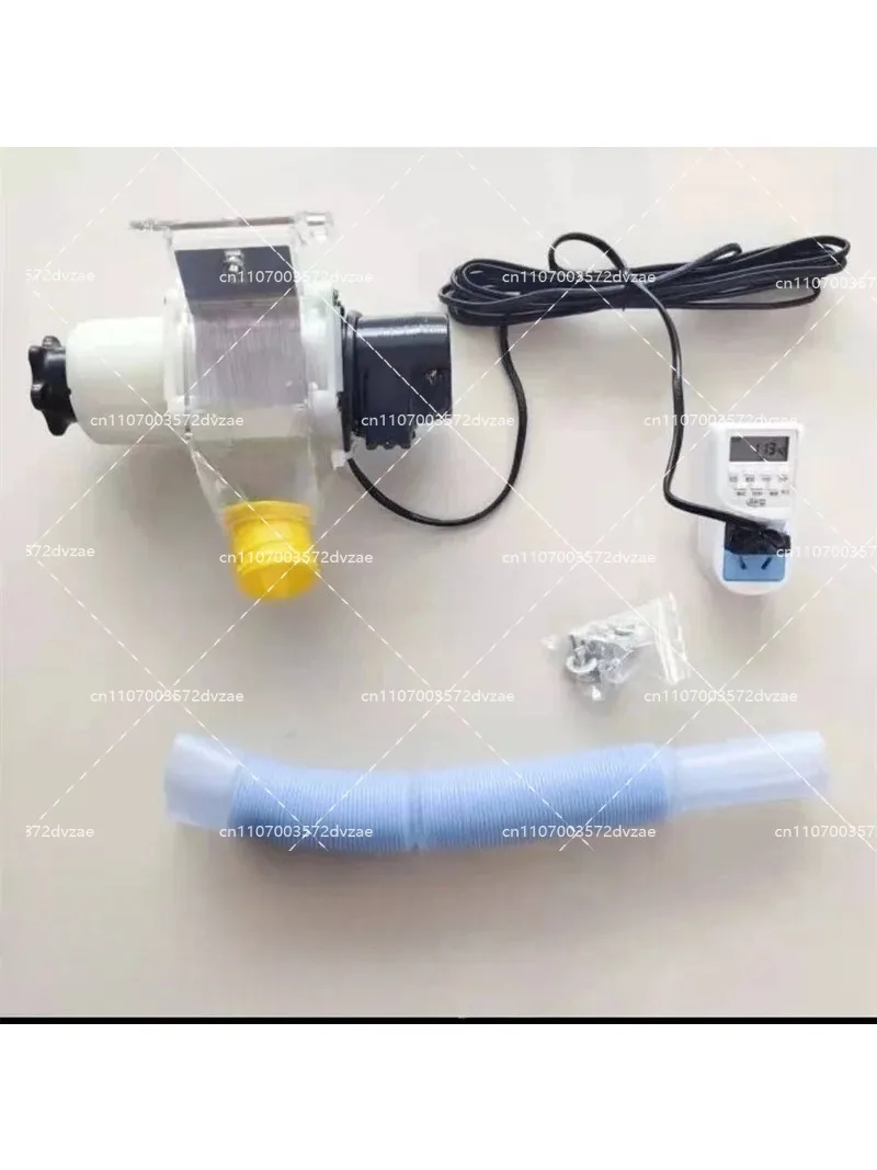 Single-machine with timed automatic chicken feed dispenser funnel-type pellet feed intelligent automatic poultry feeding device