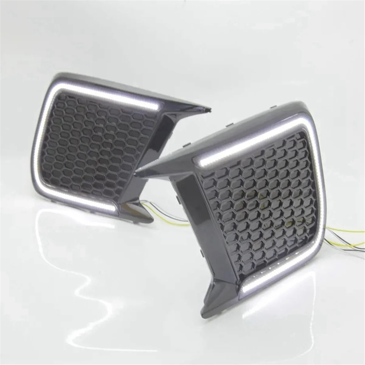 

For 2018-2021 Switchback Sequential LED DRL Fog Light Cover Kit Bezel